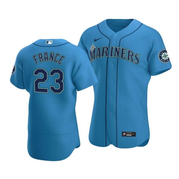 Men's Royal Seattle Mariners #23 Ty France Flex Base Stitched Jersey